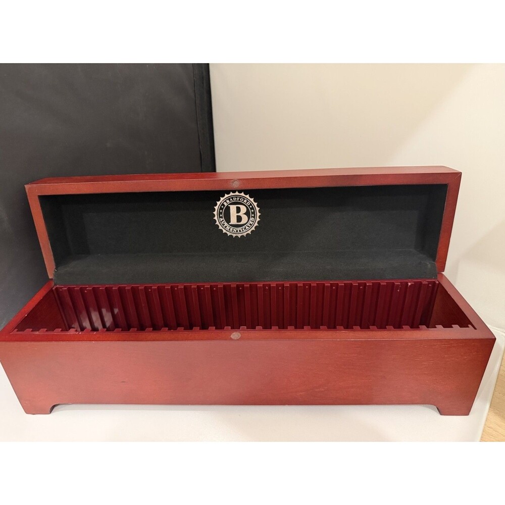 Bradford Exchange American Eagle Silver Dollar Collection Wood Display Box Case